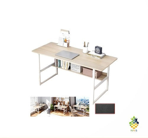 Computer Desk Home Office Writing Table with Book Shelf 80x40x72cm UK