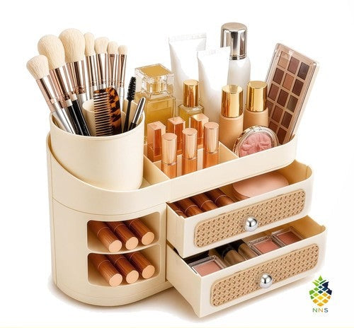 Cosmetic Makeup Organiser Storage Box with Drawers Large Vanity Desktop Tray UK