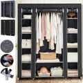 Portable Wardrobe Clothes Organizer 148 43 175cm Metal Frame Modern Style UK