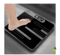 Digital Bathroom Scale Body Weight LED Display 180kg Tempered Glass Slim UK