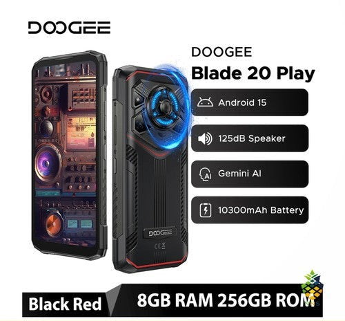 DOOGEE Blade20 Play 5G Android 15 6.6'' Display 10300mAh Rugged Smartphone