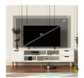Modern TV Unit Stand Cabinet 140cm 4 Open Shelves Drawer for 55in TV Media UK