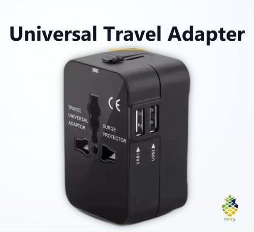 NNS Universal Travel Adapter EU/UK/US/AU Plug Converter USB Charger