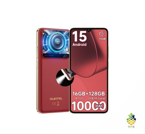 OUKITEL C60 SE Smartphone 16GB+128GB 6.88" 10000mAh Android 15 4G Dual SIM