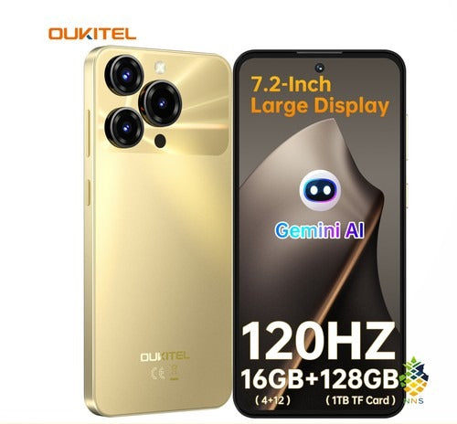 OUKITEL C69 SE Smartphone 7.2" 120Hz 64MP 16GB+128GB 6000mAh Android 15 4G