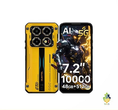 OUKITEL WP60 Rugged Smartphone 5G 48GB+512GB 7.2" 10000mAh IP68 108MP Android
