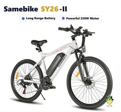 Samebike SY26-II Mountain Electric Bike 26in 250W 36V City E Bike Long Range UK