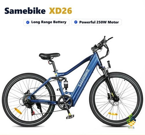 SAMEBIKE XD26 II 250W 48V 14Ah Electric Bike 26"Long Range Mountain E Bike UK