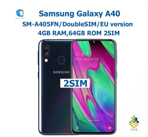 SAMSUNG Galaxy A40 Android Phone 25MP 3100mAh 4G UK 1080x2340 Yes Not Detachable