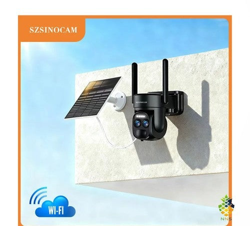 SZSINOCAM Wifi Outdoor Security Camera 3MP Dual Lens Black Dome 2.4GHz CCTV - 1/
