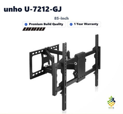 unho U-7212-GJ Full Motion TV Wall Bracket Tilt Swivel Mount 30-85inch LED LCD