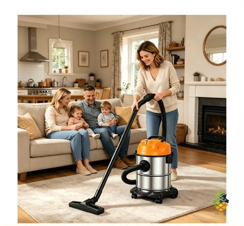 Wet & Dry Vacuum Cleaner 25L 2050W Heavy Duty Commercial Workshop Garage Vac UK